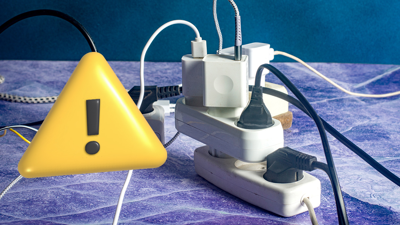 Regletas eléctricas encadenadas: peligro de incendio